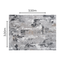 Ver imagem 6 de Tapete Sala Quarto 3,00x3,50m Vienna 710 Grey - Coleção Pemogo