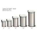 Ver imagem 6 de Lixeira Inox com Pedal Tramontina Brasil Polido com Balde Interno Removível 30l 94538130