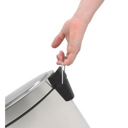 Lixeira Inox com Pedal Tramontina Brasil Polido com Balde Interno Removível 30l 94538130 - 3