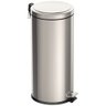 Lixeira Inox com Pedal Tramontina Brasil Polido com Balde Interno Removível 30l 94538130 - 1