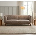 Ver imagem 1 de Sofá Dekorien Luminne 230cm Linho Tramado Marrom Blended