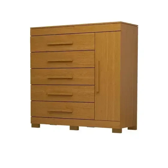 Ver imagem 1 de Cômoda Rayane Acp com 5 Gavetas e Sapateira - Cinamomo