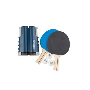 Kit de Raquetes Joola Variant Set 1 Rede Retrátil, 3 Bolas e 2 Raquetes