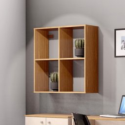 Nicho Prateleira Colmeia Organizadora 72cm Euro II C14 Noce - Mpozenato - 2