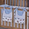 Enxoval de Bebe Kit de Berço Americano Cortina Algodão Menino Menina 9 Peças:trator Azul - 5
