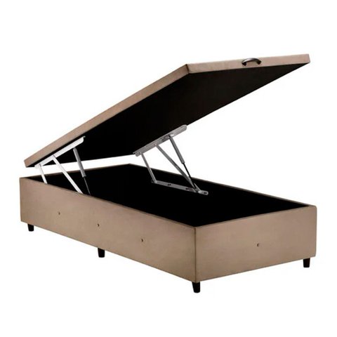 Base para Cama Box Solteiro com Baú P/ Colchão 88cm S. Design