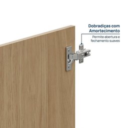 Armário Baixo Módulo 70x60 2 Portas Frame Cabecasa MadeiraMadeira - 8