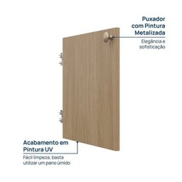 Armário Baixo Módulo 70x60 2 Portas Frame Cabecasa MadeiraMadeira - 7