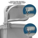 Ver imagem 7 de Cadeira de Escritório V1 Connect Ergonômica 150kg Reclinável Cinza