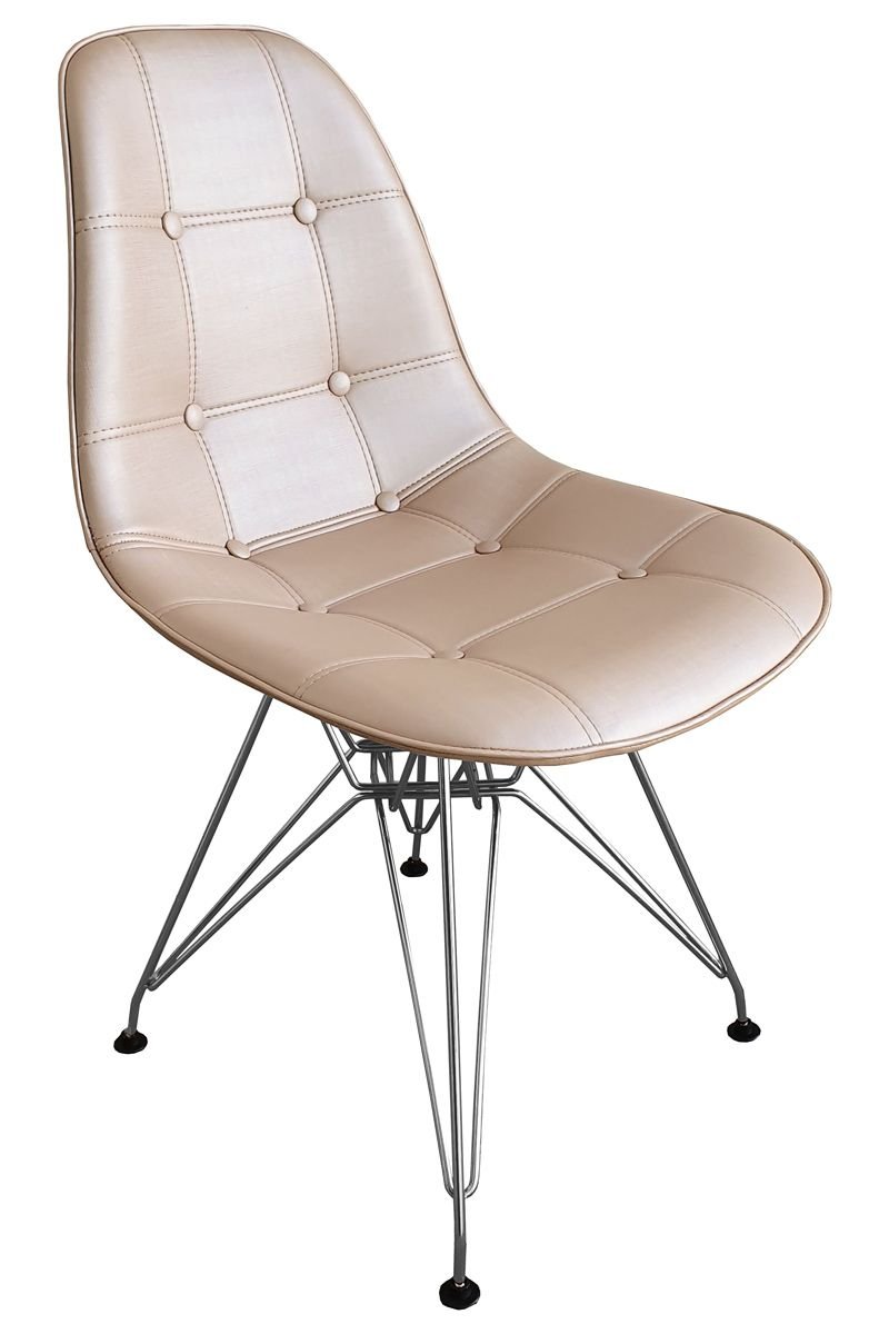 Cadeira Eames Botone Facto Rose - Cromado - 1