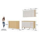 Ver imagem 6 de Cozinha Compacta 100% MDF 5 Peças com Tampo e Bancada 120cm Aura Luciane Móveis