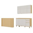Ver imagem 4 de Cozinha Compacta 100% MDF 5 Peças com Tampo e Bancada 120cm Aura Luciane Móveis