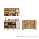 Ver imagem 5 de Cozinha Compacta 100% MDF 5 Peças com Tampo e Bancada 120cm Aura Luciane Móveis