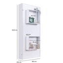 Ver imagem 6 de Cama Articulada Solteiro Vertical com 2 Nichos CV1080 80cm Branco - Art In Móveis
