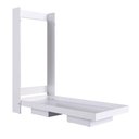 Ver imagem 3 de Cama Articulada Solteiro Vertical com 2 Nichos CV1080 80cm Branco - Art In Móveis