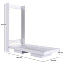 Ver imagem 5 de Cama Articulada Solteiro Vertical com 2 Nichos CV1080 80cm Branco - Art In Móveis