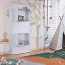 Ver imagem 4 de Cama Articulada Solteiro Vertical com 2 Nichos CV1080 80cm Branco - Art In Móveis