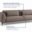Ver imagem 7 de Sofá Living 4 Lugares com Almofadas 230cm Siena