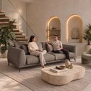 Ver mais imagens de Sofá Living 4 Lugares com Almofadas 230cm Siena