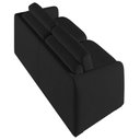 Ver imagem 7 de Sofá Cama Casal para Sala 216cm Polska K04 Veludo Preto - Mpozenato