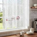 Ver imagem 5 de Cortina Pia Renda Coffee Branco 2,00LARG X0,80 Alt