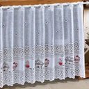 Ver imagem 2 de Cortina Pia Renda Coffee Branco 2,00LARG X0,80 Alt
