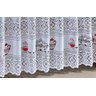 Cortina Pia Renda Coffee Branco 2,00Larg X0,80 Alt - 6