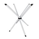 Ver imagem 1 de Base Pé de Mesa Palito Vidro ou Madeira 0,80 para Cozinha Restaurante Bar Branco Ql