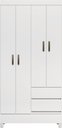 Ver imagem 5 de Guarda Roupas Solteiro Fit 4.2 Santos Andira -4 Portas 2 Gavetas 191x 92 cm:Branco