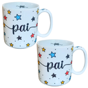 Ver imagem 1 de Kit 2 Canecas 300ml Pai - Porcelana - Decoração Estrela