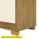 Ver imagem 3 de Guarda Roupa Casal 6 Portas 2 Gavetas Espelho 218 Cm Vlr Nature Champanhe