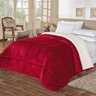 Coberdrom Pele de Carneiro Sherpa Everest Casal Padrão 01 Peça - Vermelho - 2