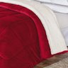 Coberdrom Pele de Carneiro Sherpa Everest Casal Padrão 01 Peça - Vermelho - 3