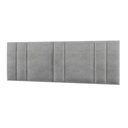 Ver imagem 5 de Cabeceira Cama Box Estofada Casal King 2,00 Linho Cinza com LED