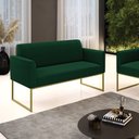 Ver imagem 2 de Sofá 2 Lugares Namoradeira Industrial Dourado Marisa Bouclê D03 - D’Rossi