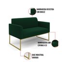 Ver imagem 3 de Sofá 2 Lugares Namoradeira Industrial Dourado Marisa Bouclê D03 - D’Rossi