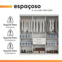 Ver imagem 2 de Guarda Roupas Solteiro Maya 7 Portas de Bater 2 Gavetas Branco Aramóveis