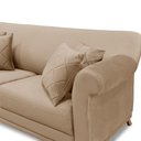 Ver imagem 7 de Sofá Decorativo 160cm 2 Lugares com 4 Almofadas Armstrong Suede Bege - Gran Belo