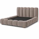 Ver imagem 5 de Cama Japonesa com Cabeceira King Veludo Nobre Avelã - Sallar Home