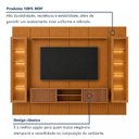 Ver imagem 4 de Rack Ripado Suspenso com Painel para TV com 2 Cristaleiras 100% MDF 231x250cm até 75 Polegadas