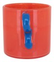 Ver imagem 2 de Vaso Decorativo Enfeite Casa Vidro 15x21x21cm Laranja