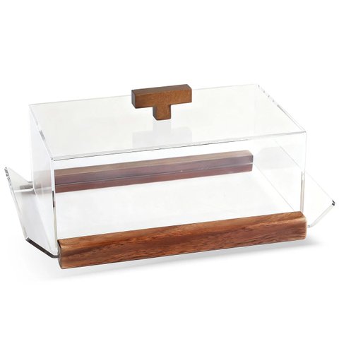 Bandeja Decorativa com Tampa em Acrílico 31cm BP2005 Btc