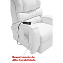 Ver imagem 5 de Poltrona Reclinável Imperial Soroterapia Idosos Motorizada Corano Branco 036