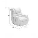 Ver imagem 6 de Poltrona Reclinável Imperial Soroterapia Idosos Motorizada Corano Branco 036