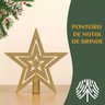 Kit 100 Bolas Prata de Natal Mista Lisas Glitter Decoração Enfeite Árvore de Natal Ponteira Luvinco - 6
