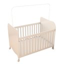 Ver imagem 1 de Berço Americano Sueño com Rodízios 100% Mdf Branco Brilho - Panorama Móveis