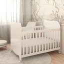 Ver imagem 2 de Berço Americano Sueño com Rodízios 100% Mdf Branco Brilho - Panorama Móveis