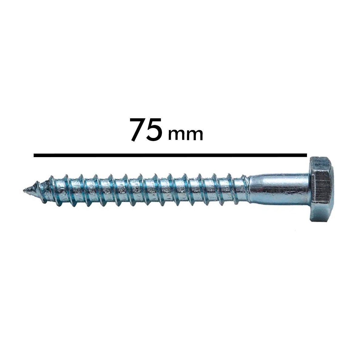 Parafuso Sextavado Rosca Soberba 3/8X75 Caixa com 100 - 2