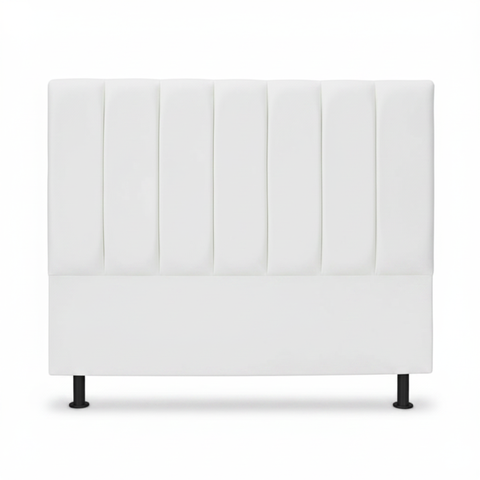 Cabeceira de Cama Box Queen 160cm Carla Premium Branco - Corino