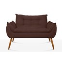 Ver imagem 7 de Kit Namoradeira Opala + 2 Poltronas para Sala Balaqui Decor Cor:marrom